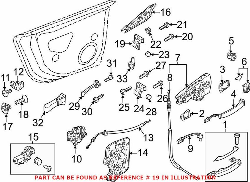 Audi Door Hinge - Rear Driver Side Upper 4G0831401